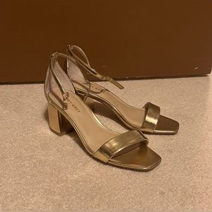 Birdy Grey bridesmaid gold heels